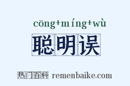 聪明误是什么意思的图片
